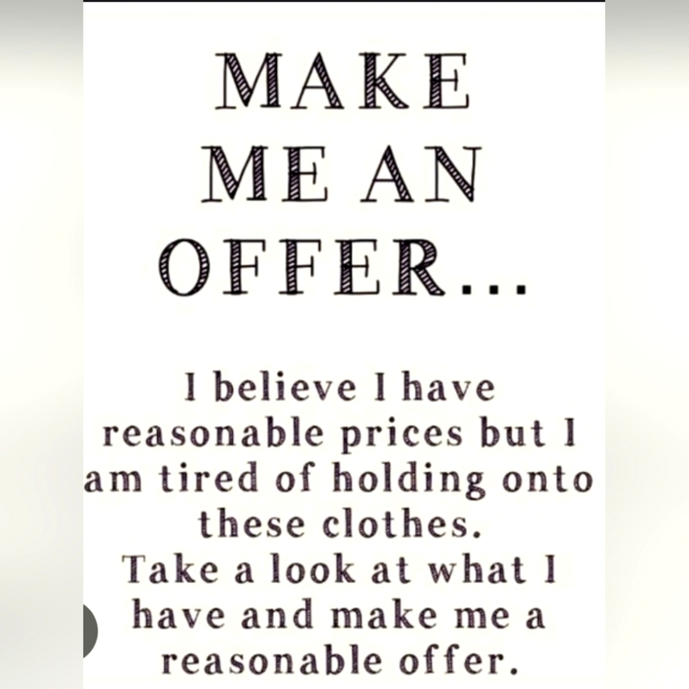 Don't like the price? Make me an offer!